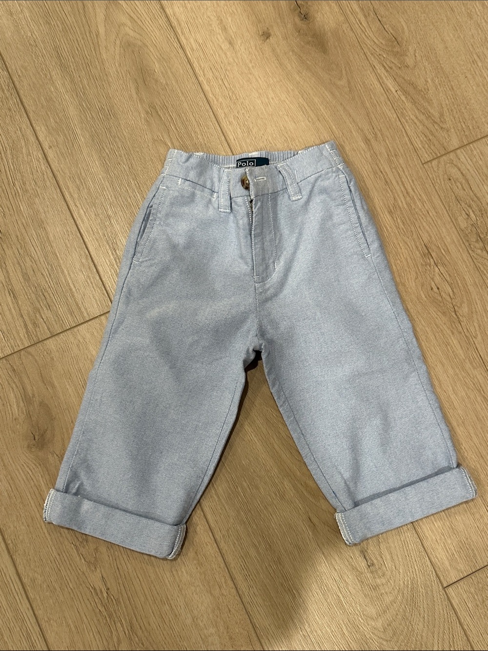 Polo by Ralph Lauren Light Blue Kids Rolled-Hem Chino Pants